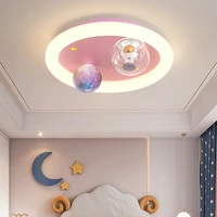modern led ceiling lights for baby room boys girls bedroom cartoon earth led ceiling lamp for baby kids room