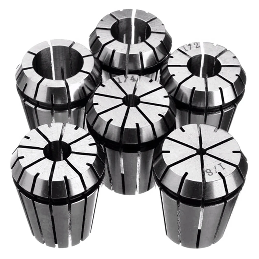 Набор прецизионных пружинных цанг ER32 6 шт. Цанга зажимного Патрона от 1/8 до 3/4