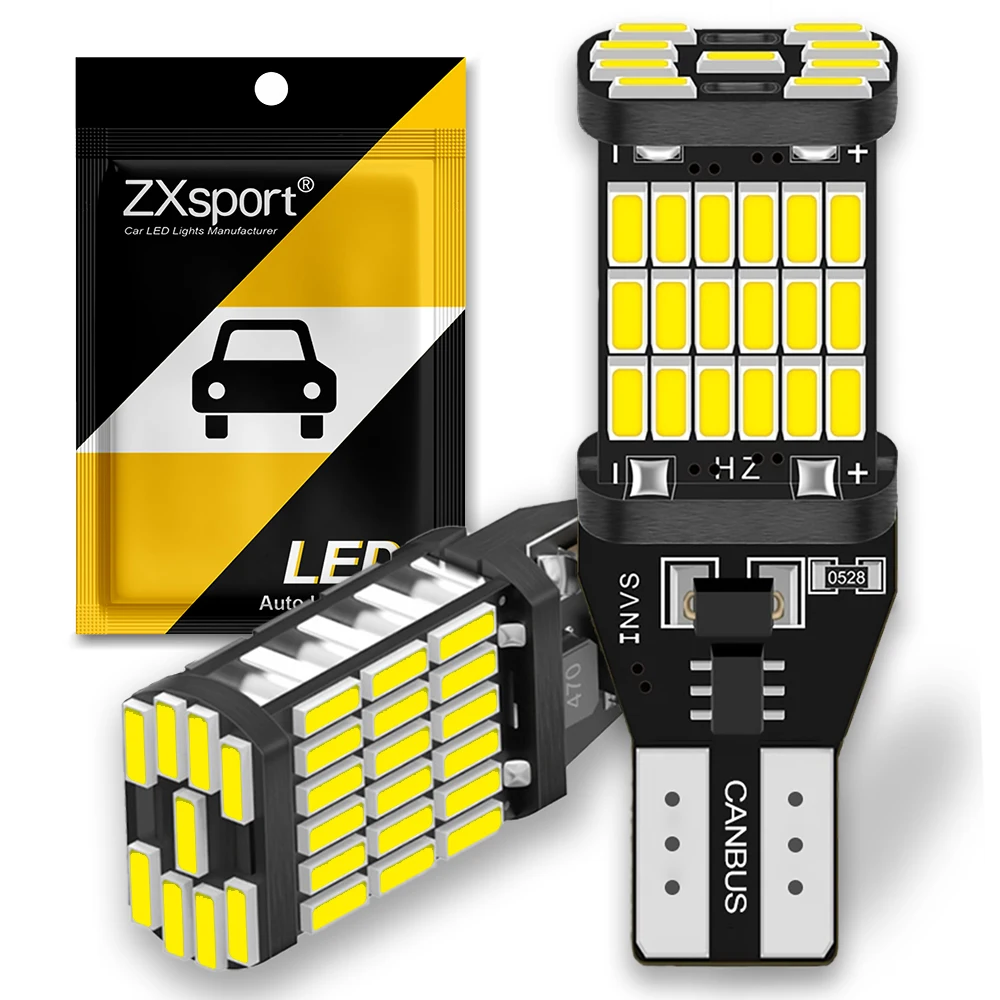 Светодиодсветодиодный лампа заднего хода для автомобилей 2 шт. T16 T15 921 W16W |