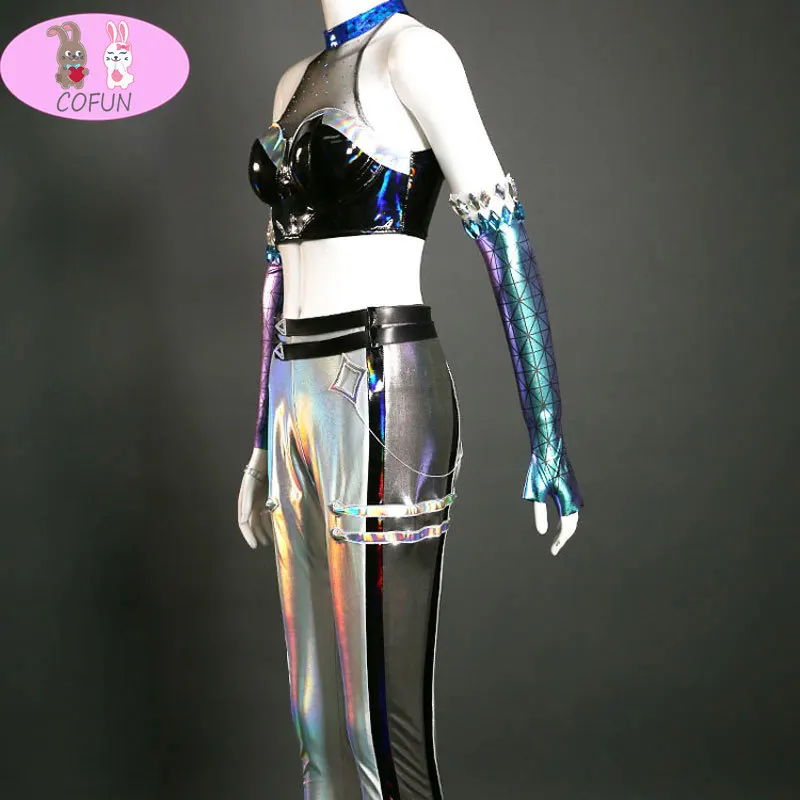 

Костюм для косплея LOL cos KaiSa KDA серии лазерная фотография полный комплект Аниме Женский Хэллоуин