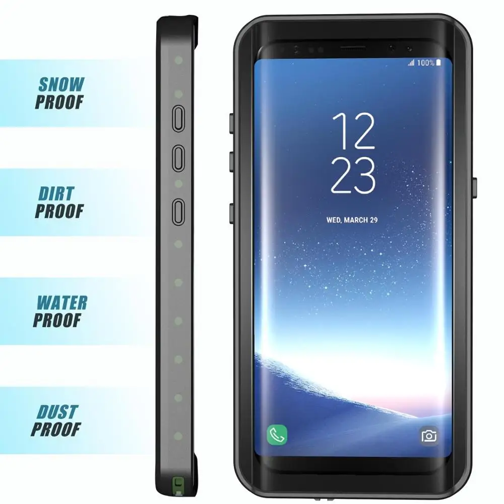 Настоящий водонепроницаемый чехол для Samsung S8 S9 Plus Note 8 9 10 S10 5G летний плавания