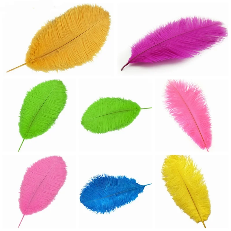 Оптовая продажа 100 шт 15-20 см красивые дешевые страусовые перья для