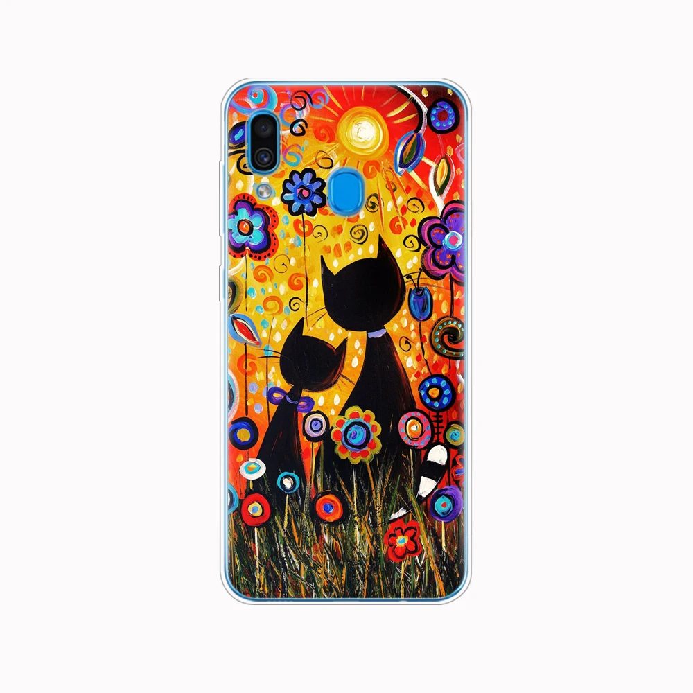 Чехол для Samsung Galaxy A20 мягкий силиконовый чехол A 20 2019 A205F A205 телефона с рисунком в