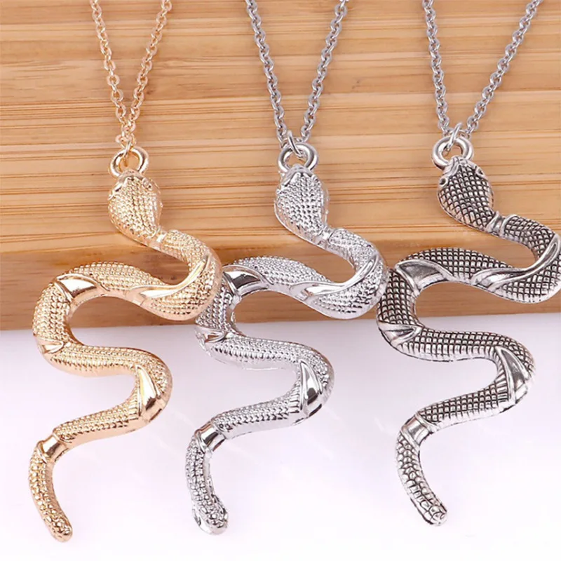 

Fashion elements snakelike necklace personality temperament necklace pendant necklace factory direct supply