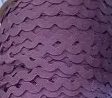 Zig zag Ric rac лента, ширина 5-6 мм, 100 м/рулон, DIY ручной работы войлок для украшения одежды - Цвет: light purple
