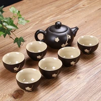 7pcsset china kung fu tea set gifts drinkware tea cup ceremony gaiwan tea table accessories plum blossom teapot coffee cup