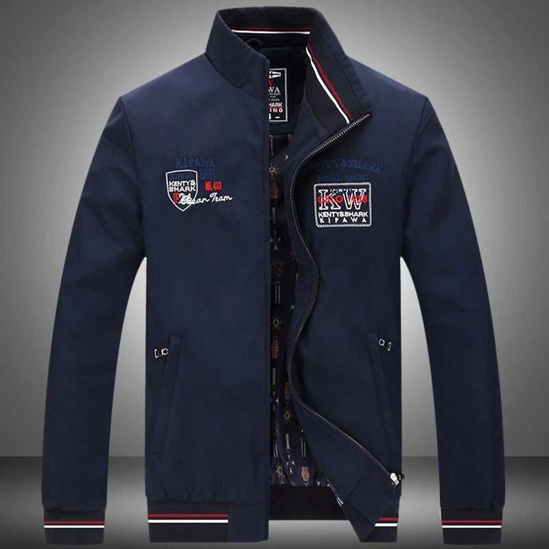 

Fashion Hot Sale Quality Cool Spring Autumn Loose Thin Casual Outwear Windbreak Men's Solid Jackets Coats Shark Brand Size M-4X