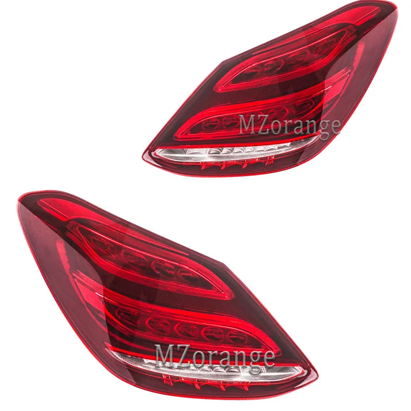 1 pair Задний фонарь автомобильный Стайлинг для Benz W205- задний фонарь C180 C200 C260 C300 задний фонарь светодиодный DRL тормоз Обратный Авто аксессуары - Цвет: 1 pair