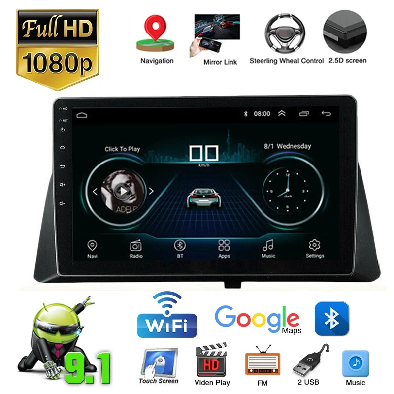 Автомобильный мультимедийный проигрыватель 9 дюймов Android 1 радио стерео для Honda