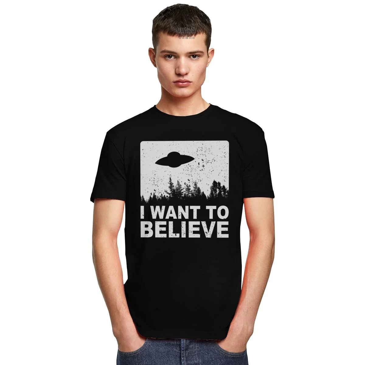 Футболка мужская с коротким рукавом и круглым вырезом хлопок цвет в ассортименте