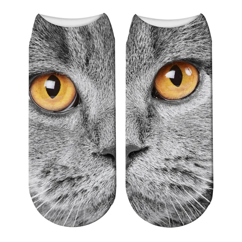 Носки для бега с принтом цыпленка кошка 6 пар оптовая продажа Прямая поставка Cn (происхождение) полиэстер