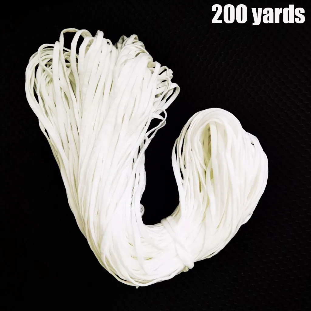 5mm Width Braided Elastic Band White Cord Heavy Stretch High Elasticity Knit for Sewing Crafts DIY |Мужские галстуки и носовые