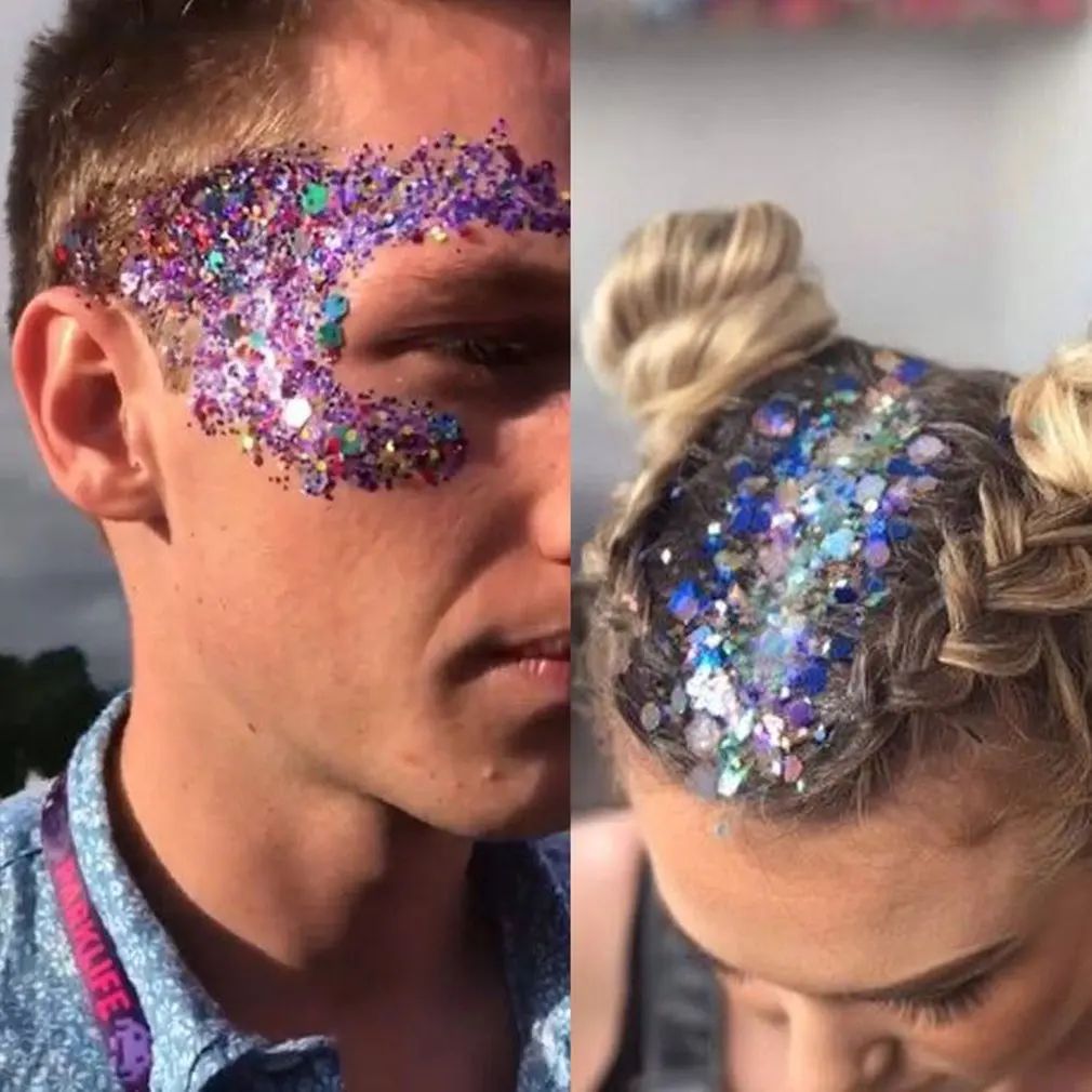 10 мл Блестящий Порошок для лица блестящий спрей тела гель татуажа фиксирующий