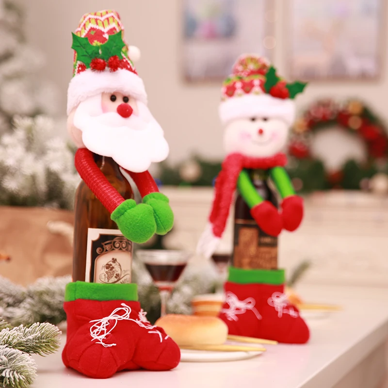 1 шт крышка для бутылки с красным вином сумки Рождественский Декор обеденного