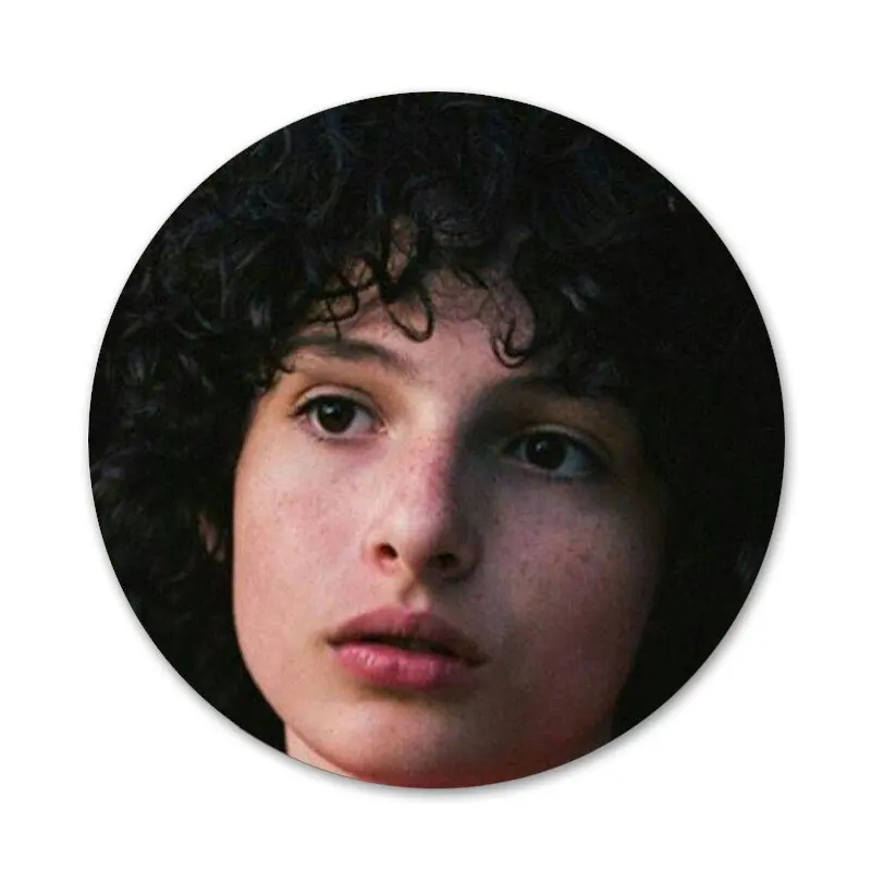 Значки значок для ТВ Финн вольфрама очень странные дела 58 мм Металлические