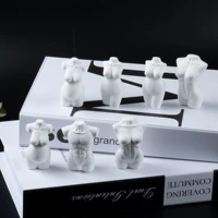 3d mini silicone man woman torso mold sexy female naked body nude male aromatherapy candle keychains