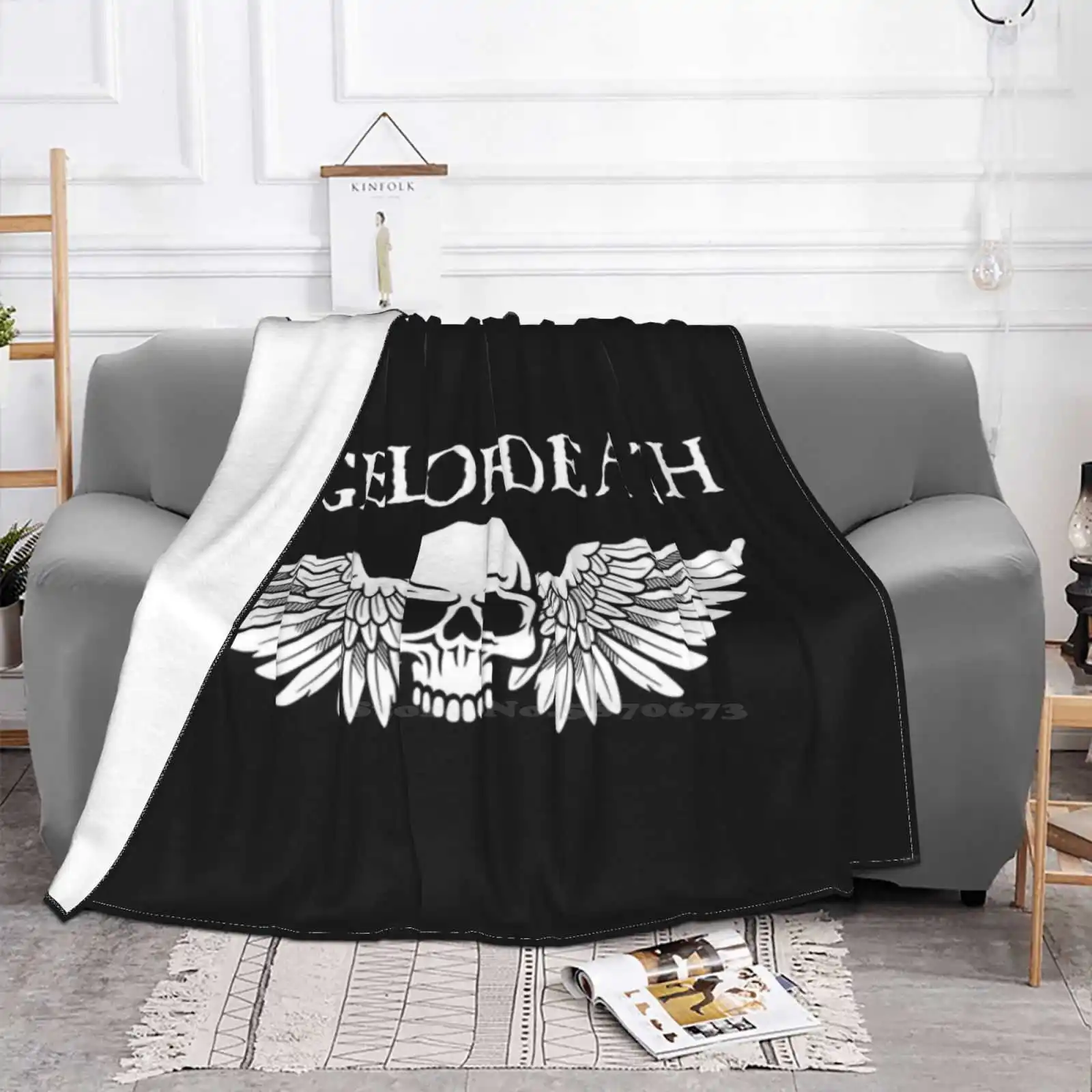 Новинка модное мягкое теплое одеяло с принтом Angel Of Death 40 000 К Wh40K непромокаемый