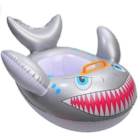 new childrens inflatable swimming ring shark floating baby swimming pool toys fun summer beach swimming toys