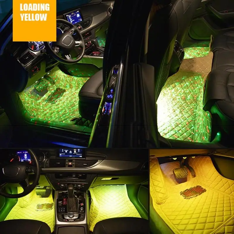 Автомобильная светодиодсветодиодный подсветка с питанием от USB декоративная для