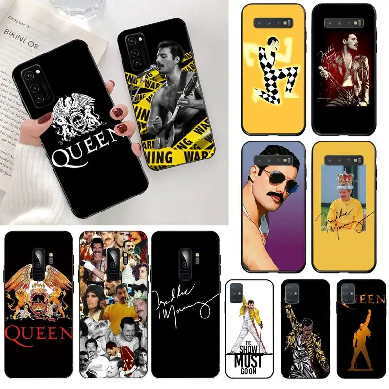 Freddie Mercury Queen черный мягкий чехол из ТПУ для телефона Samsung S20 plus Ultra S6 S7 edge S8 S9 S10 5G lite