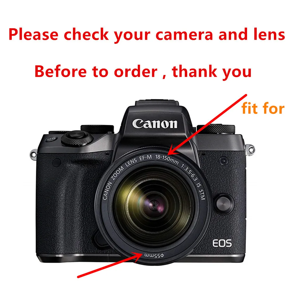 EW60F Крышка для объектива чистящая ручка воздуходувка Canon EF-M 18-150 мм f/3 5-6 3 IS STM