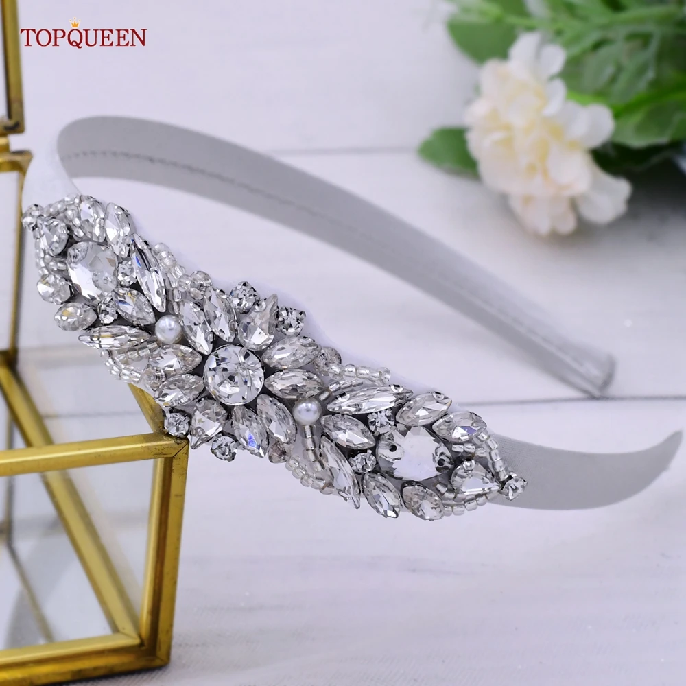 TOPQUEEN S337-FG ободок для волос в стиле барокко свадебные аксессуары Стразы Обруч