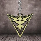 Лидер продаж 2021, брелок для ключей из сплава с логотипом в виде покемона из анимационной игры Articuno, кольцо для ключей, подвеска, аксессуары, подарки на день рождения