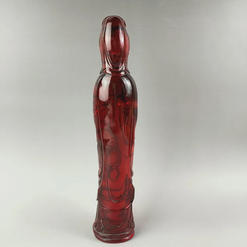Exquisite Chinese Featured Craft Home Decoration Auspicious Amber Resin Guan yin Statue Kwan Sculpture | Дом и сад