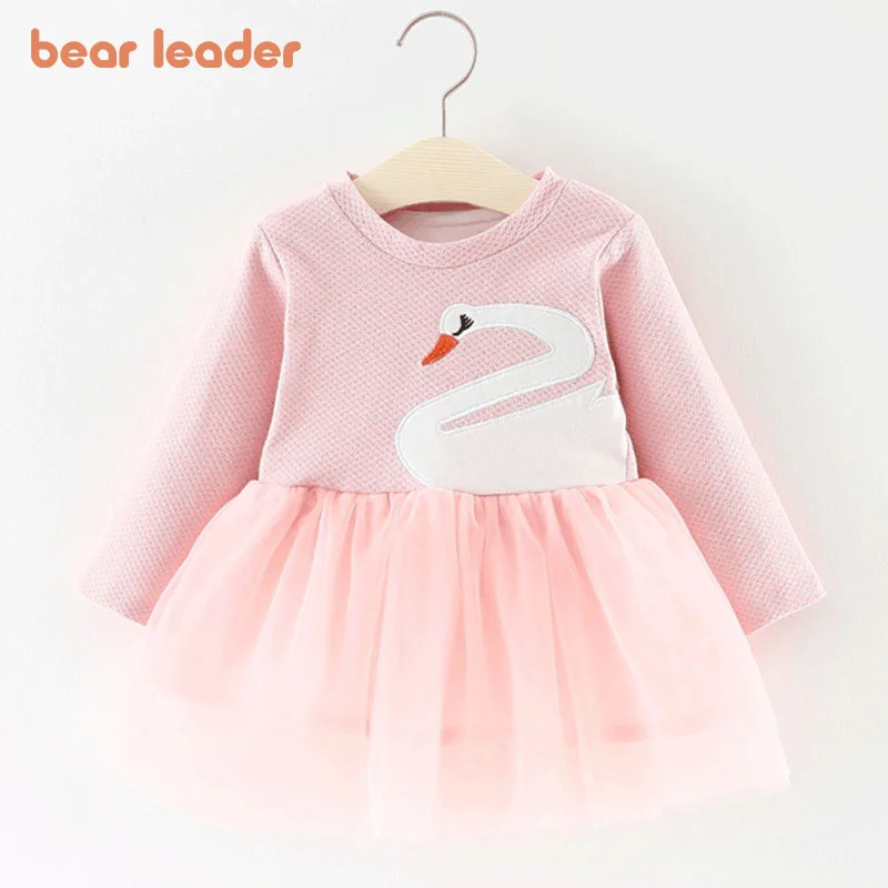 

2021 New Infant Baby Girls Cartoon Dress New Spring Autumn Toddler Sweet Costumes For Girl Kids Party Clothing For 0-2 Years