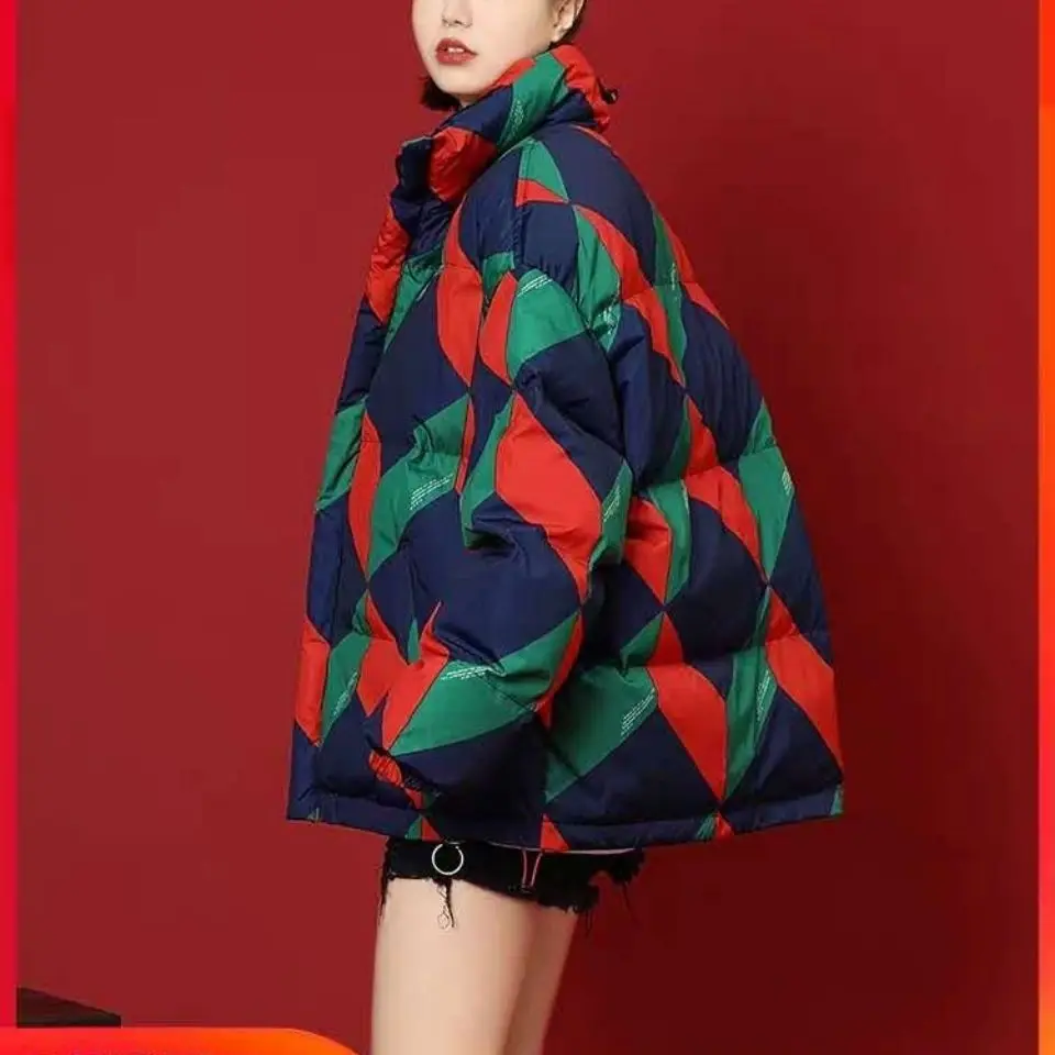 

Winter Down, 2021, new thick, short cotton jacket, loose Korean edition