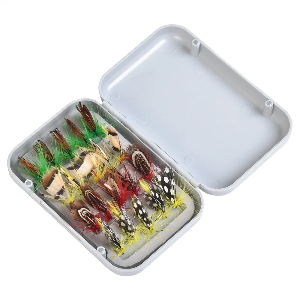 20 шт. рыболовный крючок для ловли нахлыстом бионическая бабочка 4 цвета ручная