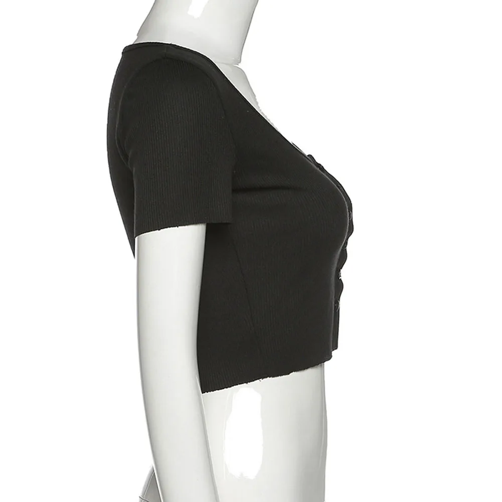 Женская трикотажная футболка Cryptographic летняя Однотонная с коротким рукавом на