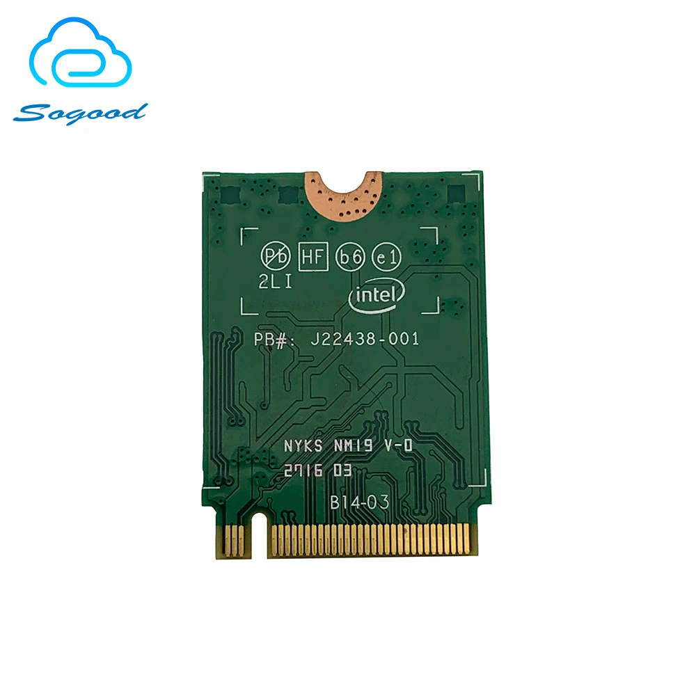 Трехдиапазонная Wi-Fi карта Intel Wireless-AC 18265NGW 2 4G/5G 867M NGFF Bluetooth 4 для Dell Latitude 5580 7480 Series P/N