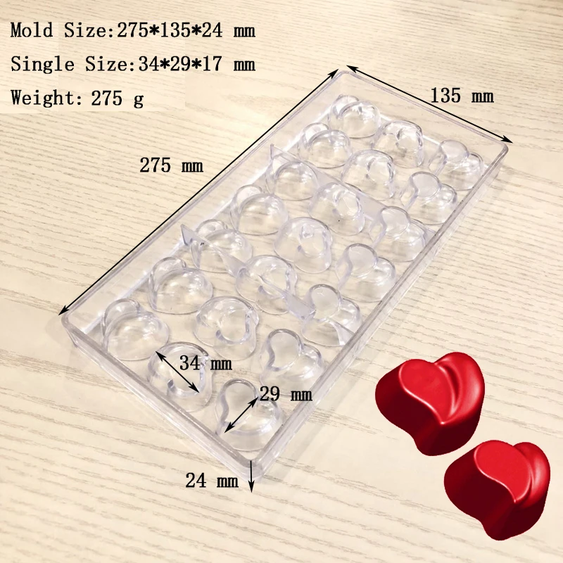 Форма для шоколада из поликарбоната 21 полость | Дом и сад