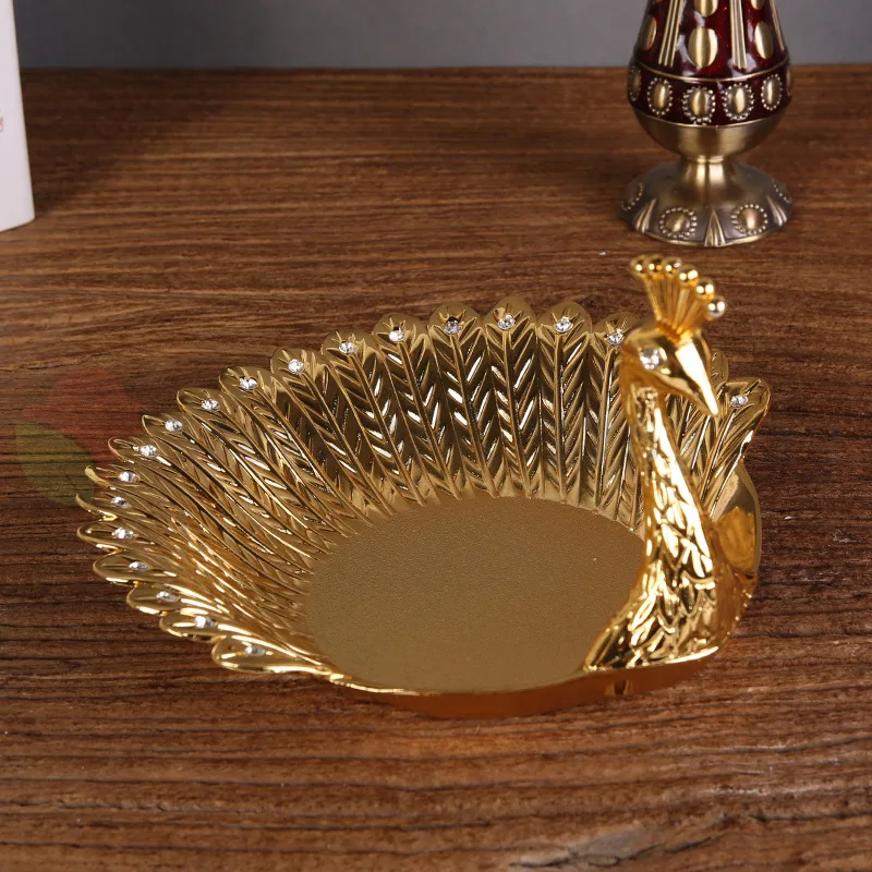 

New Elegant Plate Luxury Delicate Bird Style Dried Dish Fruit Plate Snack Tray Home Nut Bowl For Table Decoration