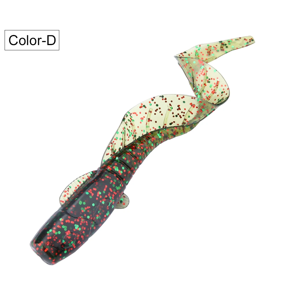 Color-D Spinpoler 16 см 13 г реалистичные длинные хвосты черви приманки искусственная Мягкая силиконовая приманка бас Щука Рыбная приманка вобблер Рыбная приманка 3 шт - Цвет: Color-D