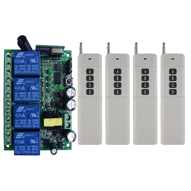 3000 м широкий диапазон высокой мощности 10 А реле переменного тока 220 в 230 В 4 канала