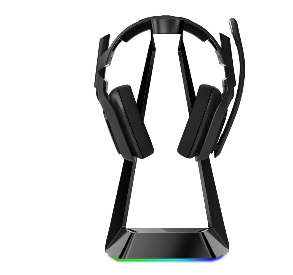 Подставка для наушников игровая с RGB бегущая задняя подсветка для игрового плеера