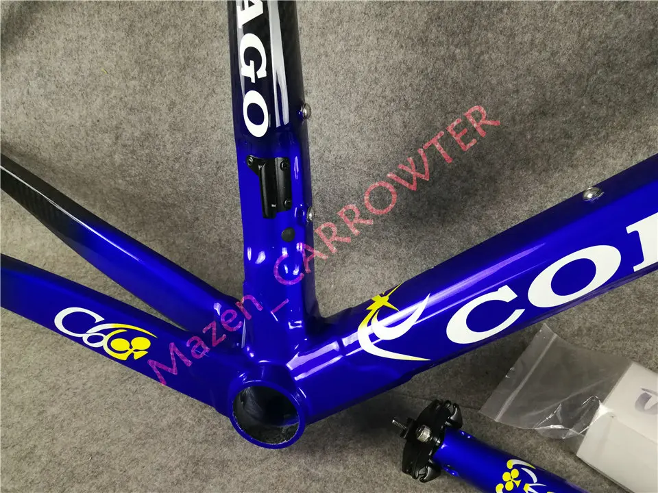 CARROWTER T1000 3K темно-синий-черный Colnago C60 карбоновая рама для дорожного велосипеда с BB386 XS/S/M/L/XL на выбор