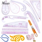 Швейная линейка во французском стиле, многофункциональный инструмент для шитья, режущая линейка, ножницы, образец одежды, метрический кард