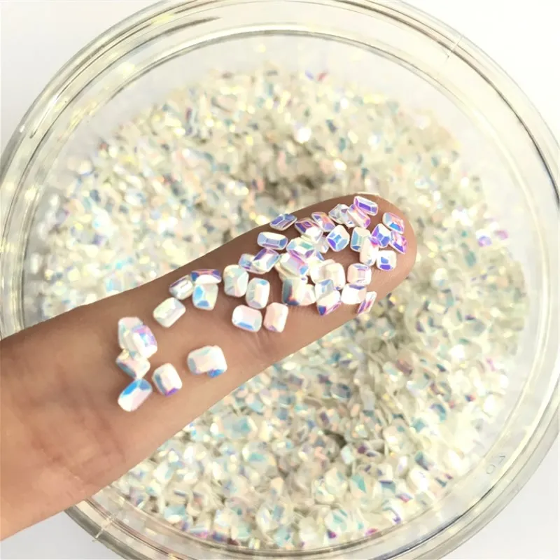Ультратонкие Блестки 3 мм белые алмазные 3d-пайетки для домашних животных пайетки