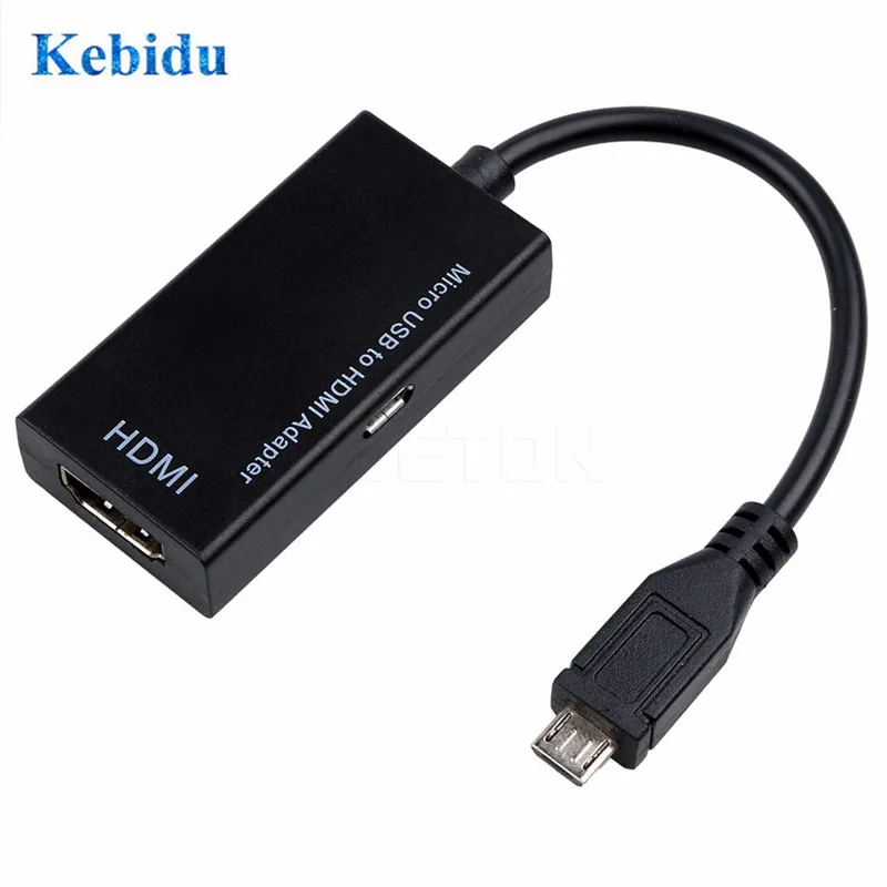 Адаптеры kebidu HDTV Кабель адаптер с Micro USB на гнездо 1080P HD HDMI совместим Samsung Galaxy HUAWEI HTC
