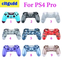 cltgxdd diy gamepad shell for ps4 pro wireless controller plastic shell for jds 040 cover front back housing shell case