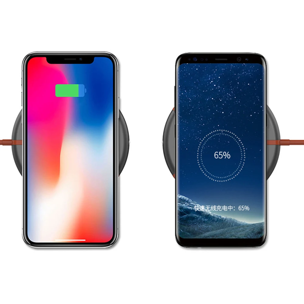 Универсальное 10 Вт Qi Беспроводное зарядное устройство для iPhone 11 Pro XS MAX X 8 настольное Быстрое беспроводное USB зарядное устройство для samsung Note10 S10 Plus