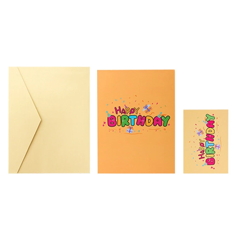 3D выдвижная открытка на день рождения открытки ручной работы почтовые подарки с