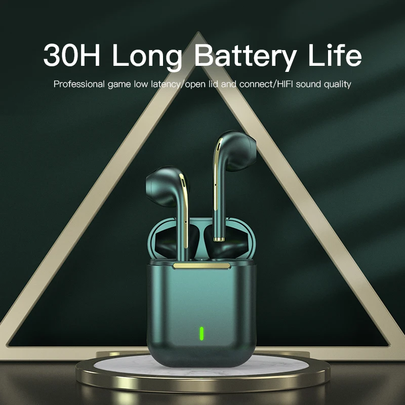 

Long Life J18 TWS Bluetooth Headphones Stereo HiFi True Wireless Headset Earbuds In Ear Handsfree Sport Earphone For Android IOS