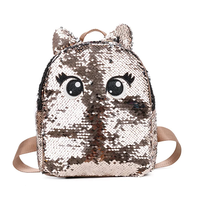 Блестящий женский рюкзак с блестками для девочек подростков путешествий