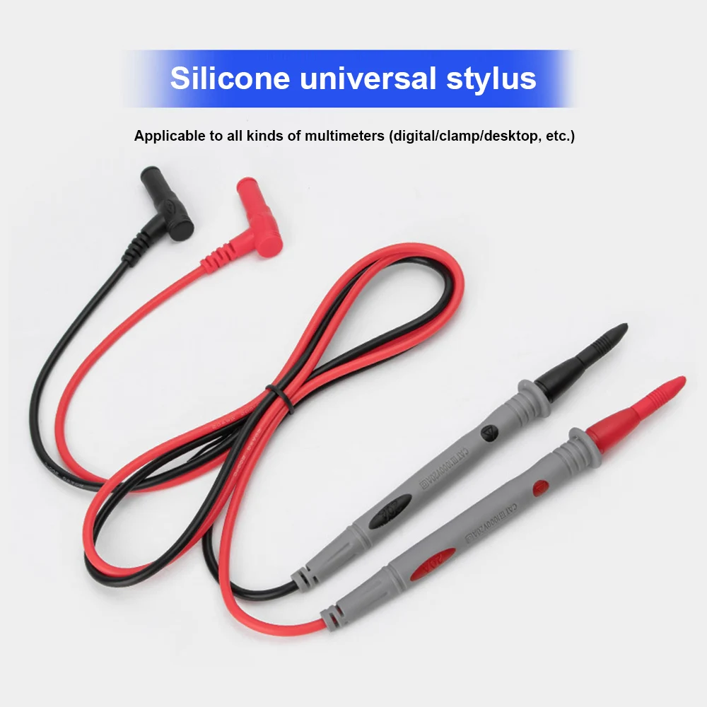 

20A 1000V Digital Multimeter Probe Test Soft Silicone Wire Needle Tip Universal Test Lead For LED Tester Multimeter Accessories
