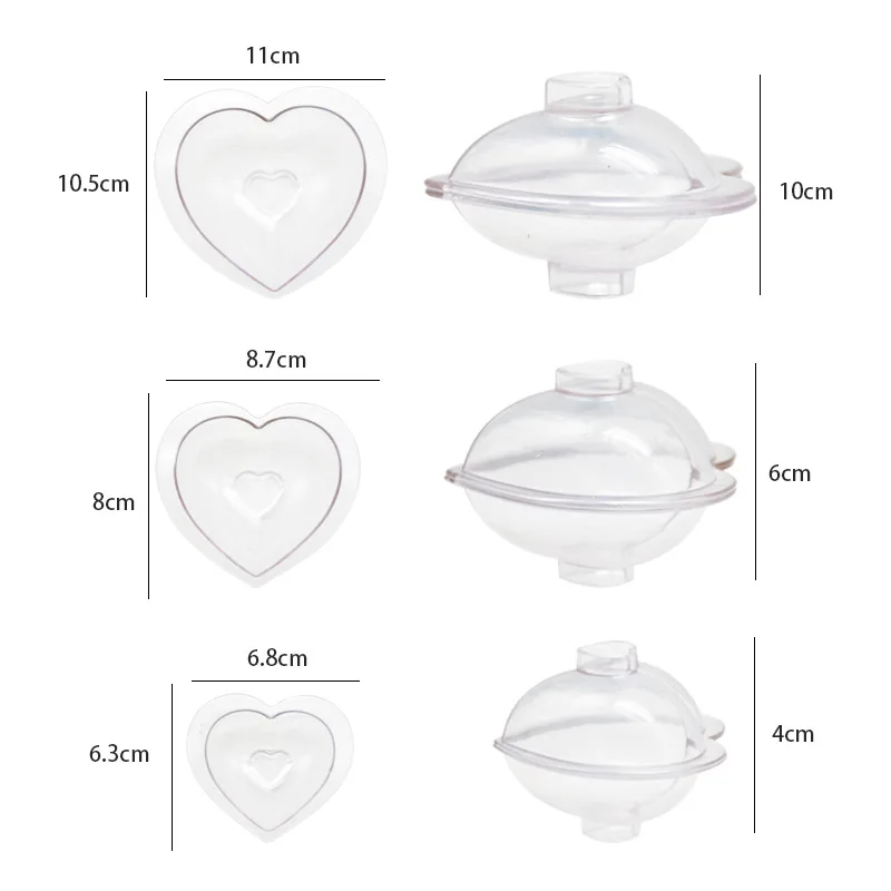 Форма сделай сам в форме сердца из поликарбоната для шоколада кондитерские