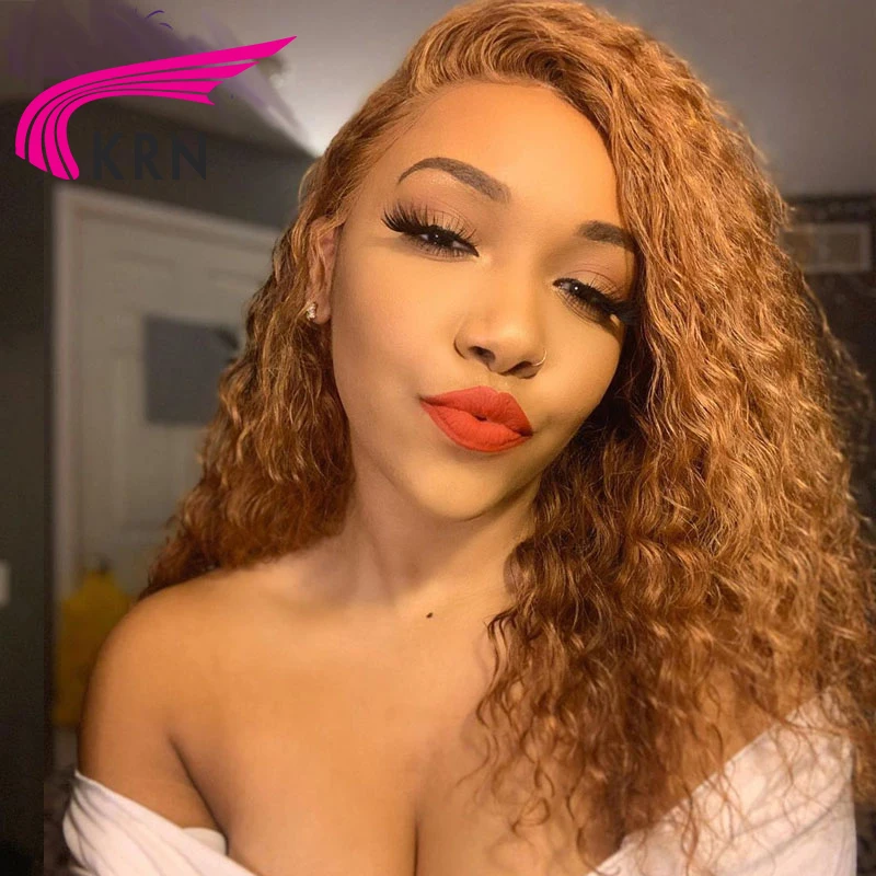 КРН вьющиеся светильник Цвет Синтетические волосы на кружеве парики из